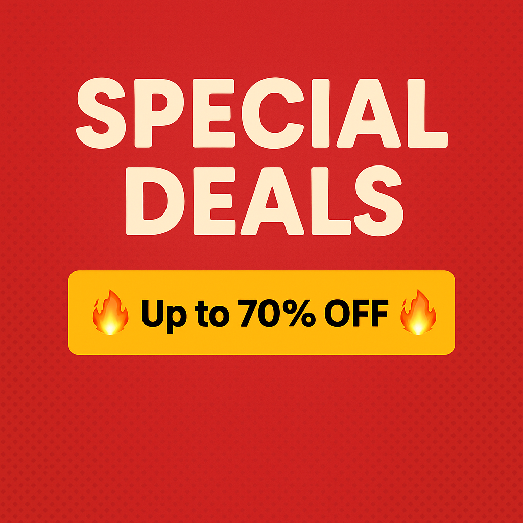Special Deals ( Up to 70% Off 🔥)