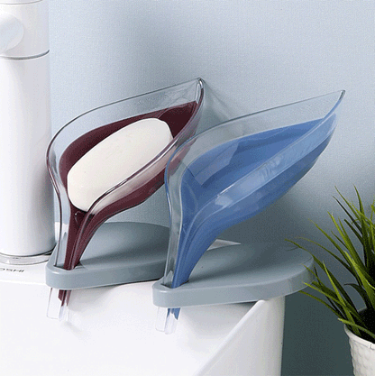 2 PCS of Creative leaf drain soap box