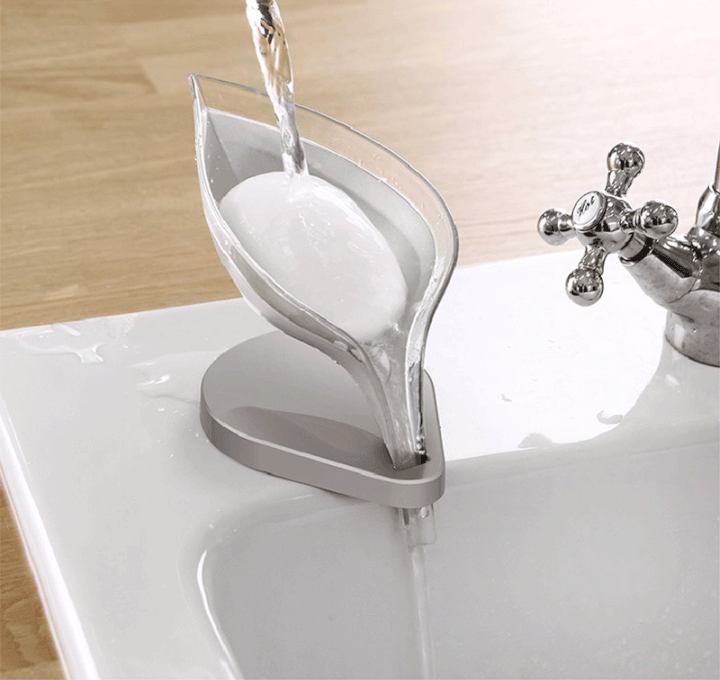 2 PCS of Creative leaf drain soap box