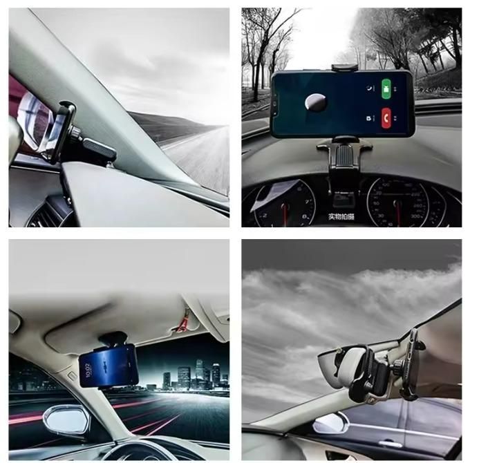 360° Rotating Car Phone Holder with Clamp