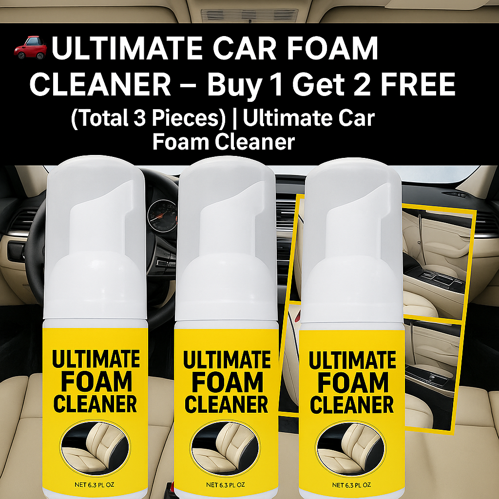 🚗 CLEANIFY-CX™ – Buy 1 Get 2 FREE 🎉🧽 (Total 3 Pieces) | Ultimate Car Foam Cleaner 🫧✨