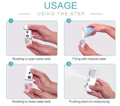 Portable Nano Mist Sanitizer Sprayer – USB Rechargeable