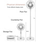 Folding Retractable Rod USB Charging Fan