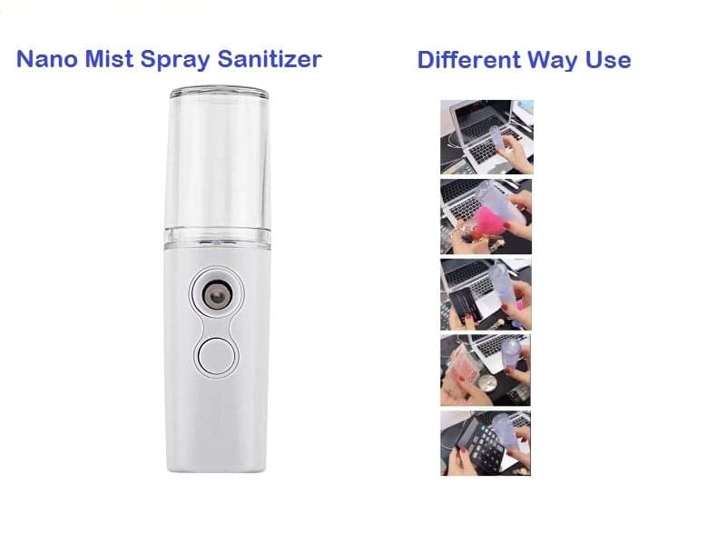 Portable Nano Mist Sanitizer Sprayer – USB Rechargeable